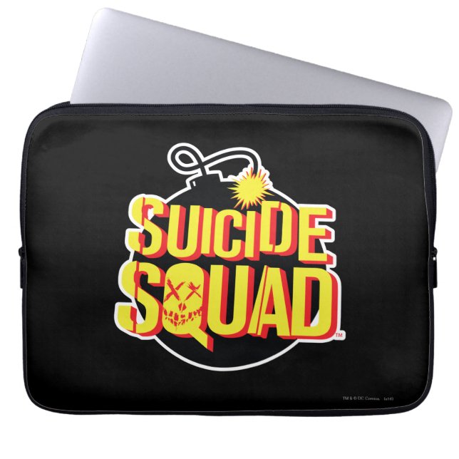Suicide Squad | Bomb-Logo Laptop Sleeve (Voorkant)