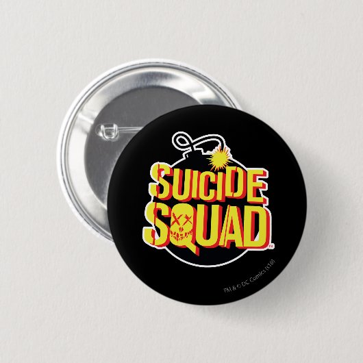 Suicide Squad | Bomb-Logo Ronde Button 5,7 Cm (Voorkant /achterkant)