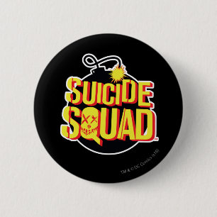 Suicide Squad   Bomb-Logo Ronde Button 5,7 Cm