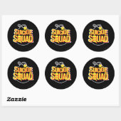 Suicide Squad | Bomb-Logo Ronde Sticker (Vel)