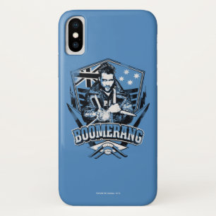 Suicide Squad   Boomerang Badge iPhone X Hoesje