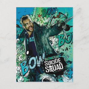 Suicide Squad   Boomerang Character Graffiti Briefkaart