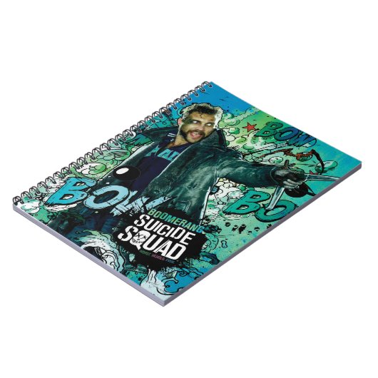 Suicide Squad | Boomerang Character Graffiti Notitieboek (Linkerzijde)