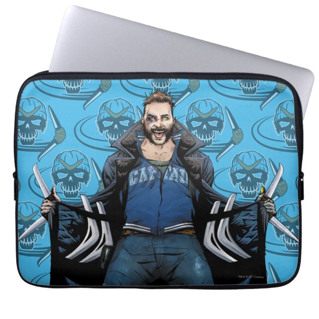 Suicide Squad | Boomerang Comic Book Art Laptop Sleeve (Voorkant)