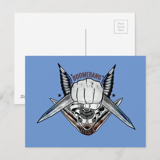 Suicide Squad | Boomerang Fist Tattoo Art Briefkaart (Voorkant / Achterkant)