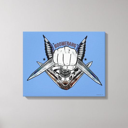 Suicide Squad | Boomerang Fist Tattoo Art Canvas Afdruk (Voorkant)