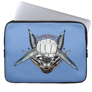 Suicide Squad   Boomerang Fist Tattoo Art Laptop Sleeve