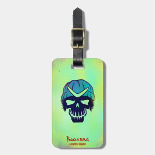 Suicide Squad   Boomerang Head Icon Bagagelabel