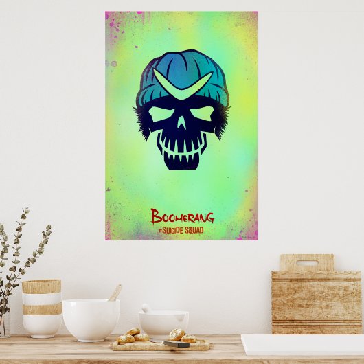 Suicide Squad | Boomerang Head Icon Poster (Keuken)