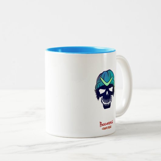 Suicide Squad | Boomerang Head Icon Tweekleurige Koffiemok (Voorkant rechts)