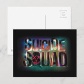 Suicide Squad | Colorful Glow Logo Briefkaart (Voorkant / Achterkant)