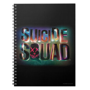 Suicide Squad Colorful Glow Logo Notitieboek