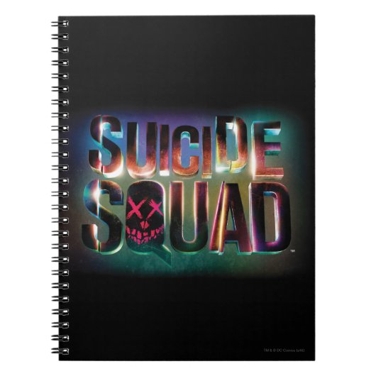Suicide Squad | Colorful Glow Logo Notitieboek (Voorkant)