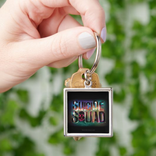 Suicide Squad | Colorful Glow Logo Sleutelhanger (Hand)