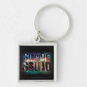 Suicide Squad   Colorful Glow Logo Sleutelhanger