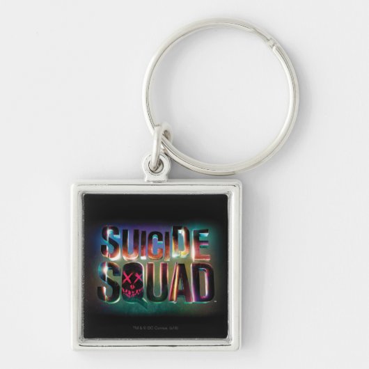 Suicide Squad | Colorful Glow Logo Sleutelhanger (Voorkant)