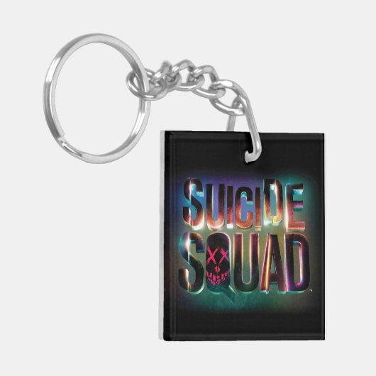 Suicide Squad | Colorful Glow Logo Sleutelhanger (Voorkant Links)