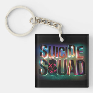 Suicide Squad   Colorful Glow Logo Sleutelhanger