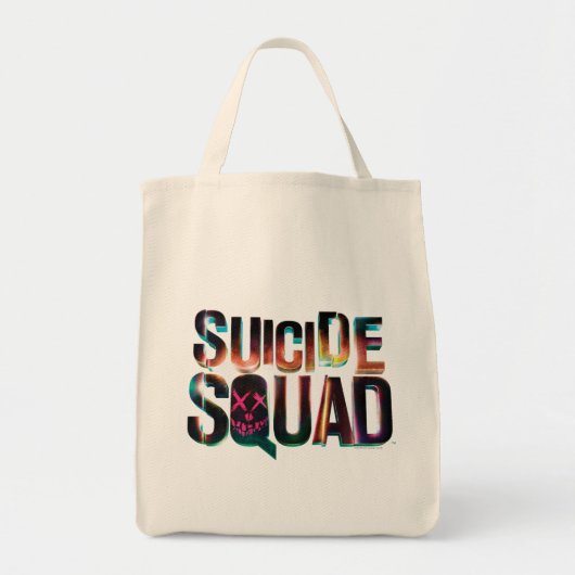 Suicide Squad | Colorful Glow Logo Tote Bag (Voorkant)