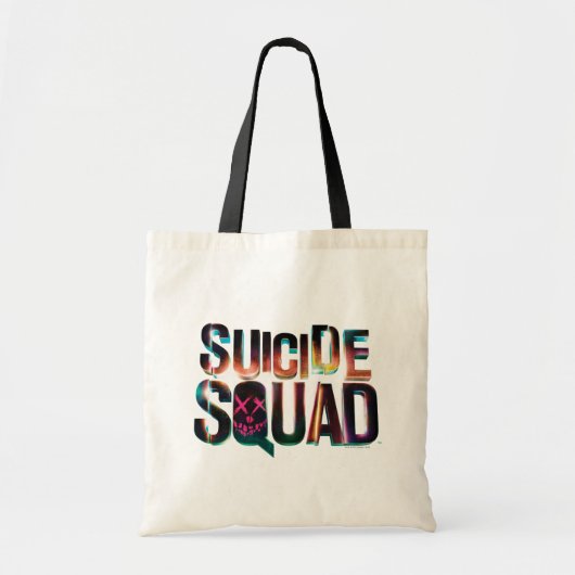 Suicide Squad | Colorful Glow Logo Tote Bag (Voorkant)