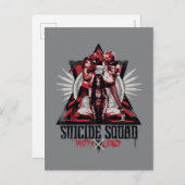 Suicide Squad | Crazy Squad Girls Briefkaart (Voorkant / Achterkant)