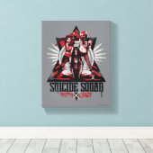 Suicide Squad | Crazy Squad Girls Canvas Afdruk (Insitu (Houten vloer))