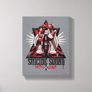Suicide Squad Crazy Squad Girls Canvas Afdruk