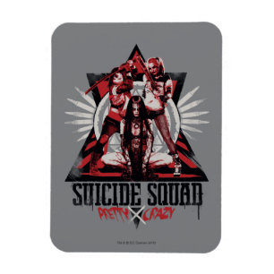 Suicide Squad    Crazy Squad Girls Magneet