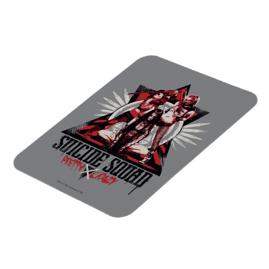 Suicide Squad |  Crazy Squad Girls Magneet (Linkerzijde)