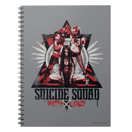 Suicide Squad |  Crazy Squad Girls Notitieboek (Voorkant)