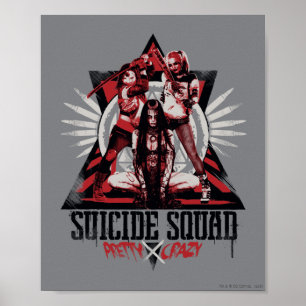 Suicide Squad Crazy Squad Girls Poster