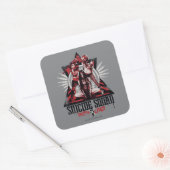 Suicide Squad |  Crazy Squad Girls Vierkante Sticker (Envelop)