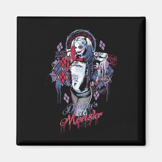 Suicide Squad Daddys Little Monster Magneet (Voorkant)