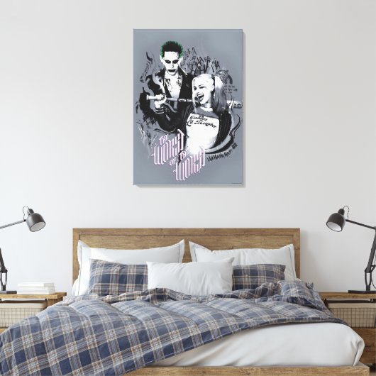 Suicide Squad | De ergste van de ergste Canvas Afdruk (Insitu (Slaapkamer))