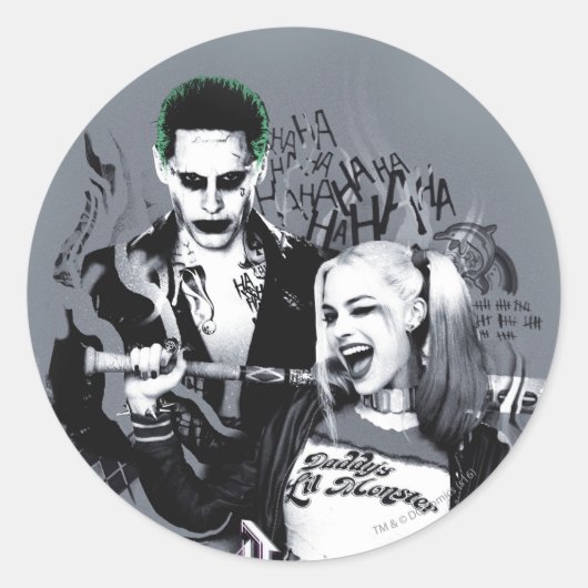 Suicide Squad | De ergste van de ergste Ronde Sticker (Voorkant)