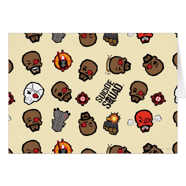 Suicide Squad | Deadshot Emoji Pattern (Voorkant Horizontaal)
