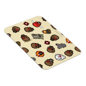 Suicide Squad | Deadshot Emoji Pattern Magneet (Rechterzijde)