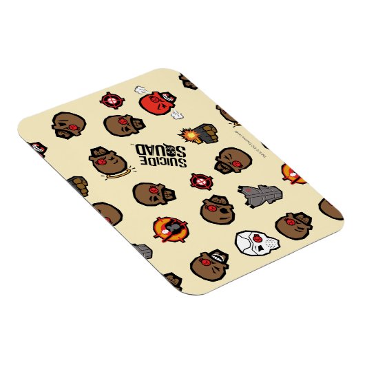 Suicide Squad | Deadshot Emoji Pattern Magneet (Rechterzijde)