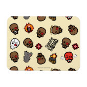 Suicide Squad | Deadshot Emoji Pattern Magneet (Horizontaal)