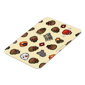 Suicide Squad | Deadshot Emoji Pattern Magneet (Linkerzijde)