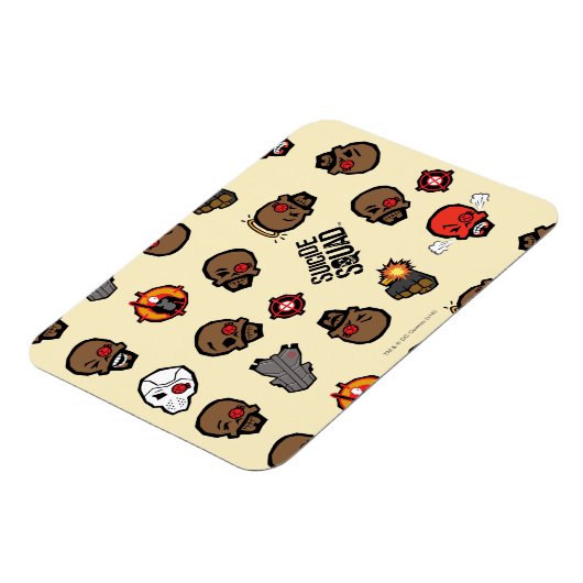 Suicide Squad | Deadshot Emoji Pattern Magneet (Linkerzijde)