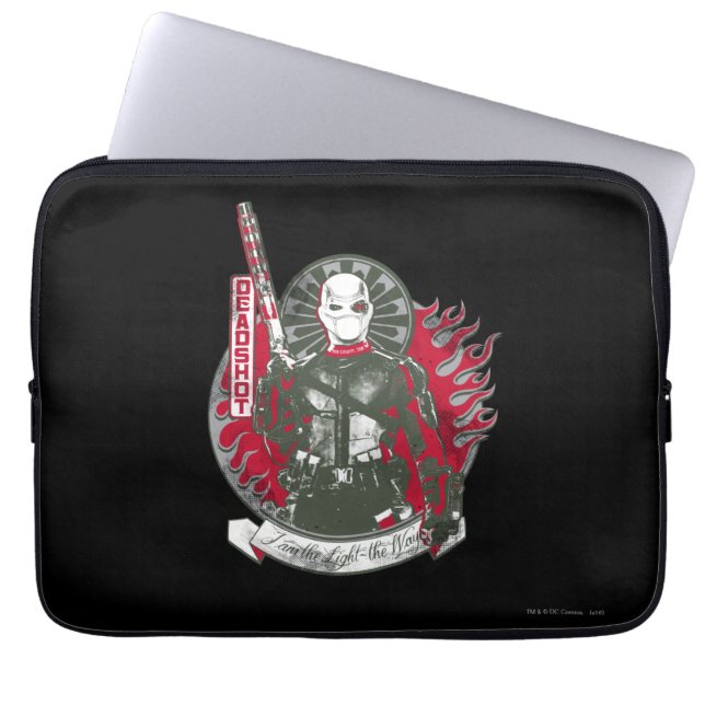 Suicide Squad | Deadshot "I am the Light" Laptop Sleeve (Voorkant)