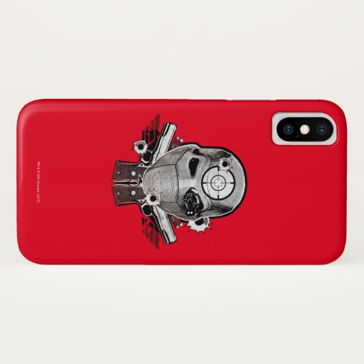 Suicide Squad | Deadshot Masker & Pistolen Tattoo  Case-Mate iPhone Case (Achterkant (horizontaal))