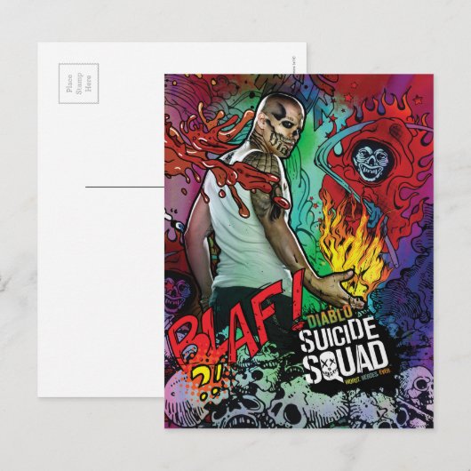 Suicide Squad | Diablo Character Graffiti Briefkaart (Voorkant / Achterkant)