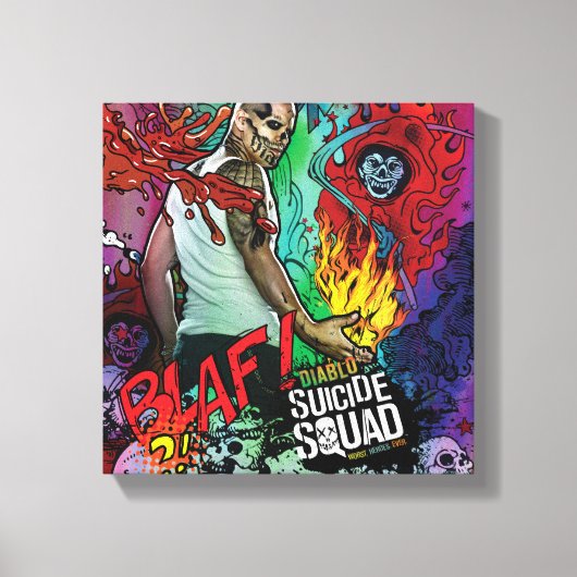 Suicide Squad | Diablo Character Graffiti Canvas Afdruk (Voorkant)
