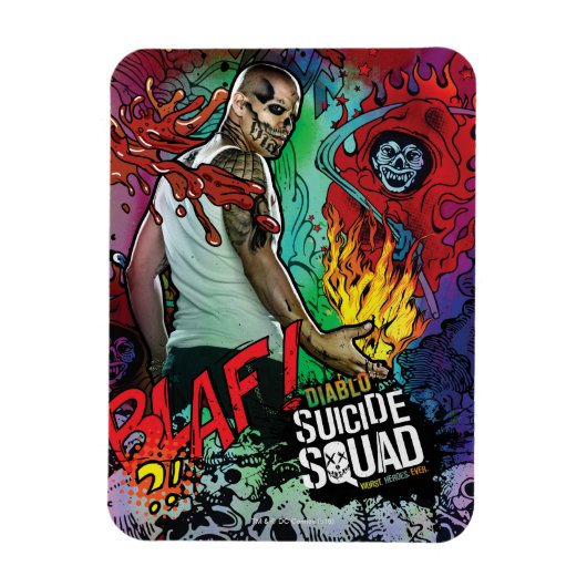 Suicide Squad | Diablo Character Graffiti Magneet (Verticaal)