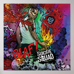 Suicide Squad   Diablo Character Graffiti Poster