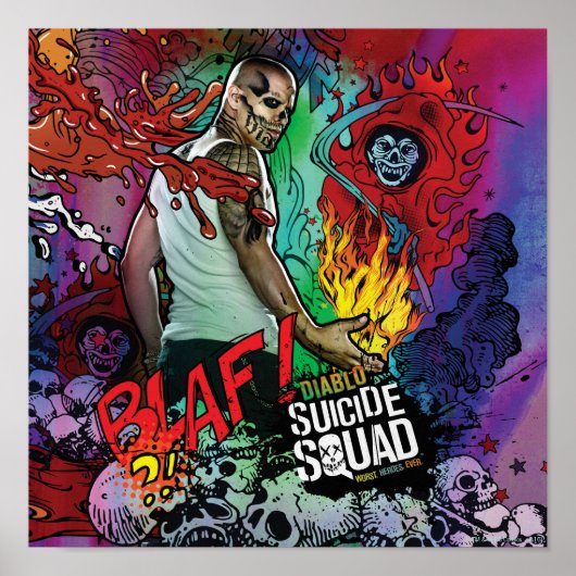 Suicide Squad | Diablo Character Graffiti Poster (Voorkant)