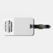 Suicide Squad | Diablo Emoji Pattern Bagagelabel (Achterkant horizontaal)