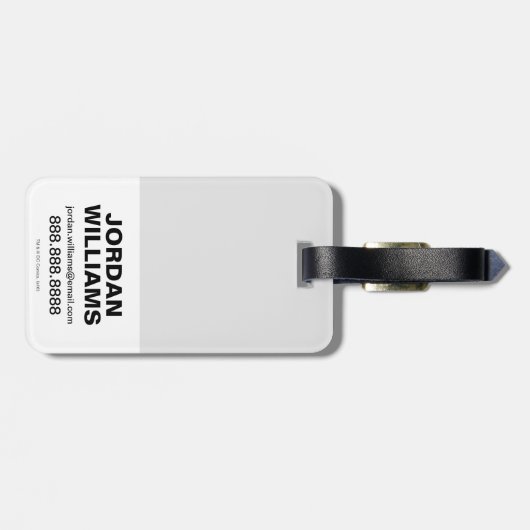 Suicide Squad | Diablo Emoji Pattern Bagagelabel (Achterkant horizontaal)